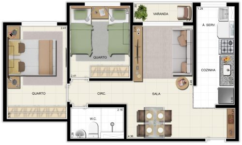 PLANTA SEM SUITE MENOR